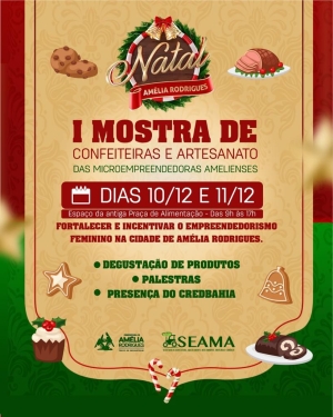 Prefeitura I Mostra Confeiteiras e Artesanato das Microempreendedoras Amelienses