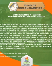 AVISO DE CREDENCIAMENTO Nº 002-2026